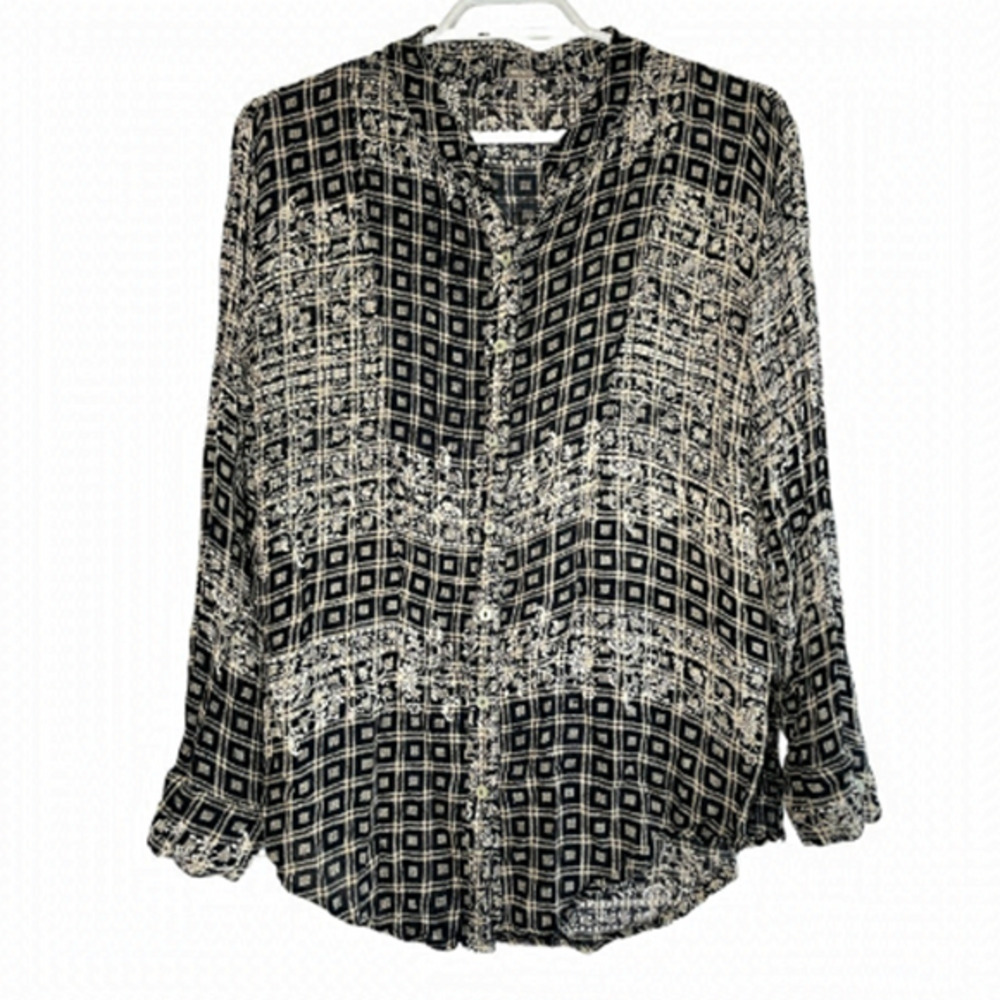 Free People Button Front Shirt size XS